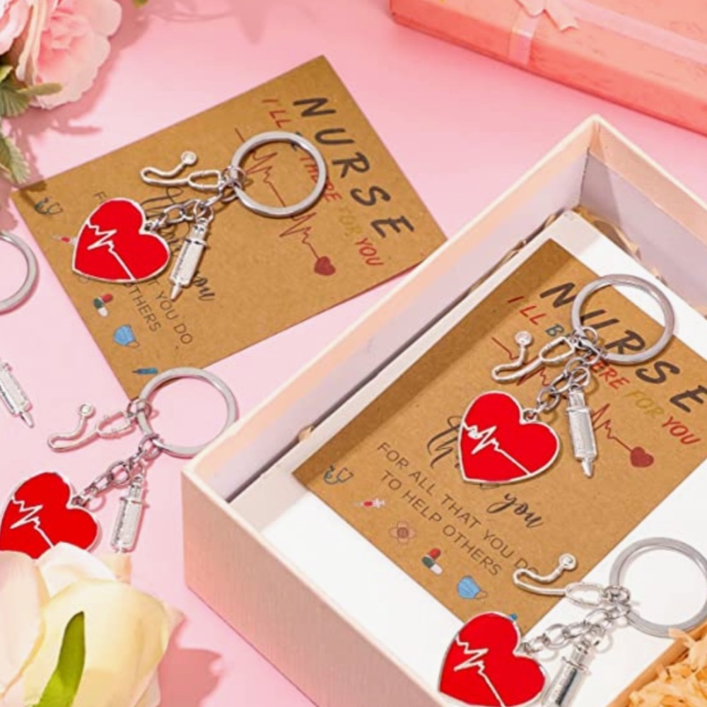 Nurse Keychain Gift Set with 3 Pendants and Appreciation Thank You Card. - Picture 16 of 16